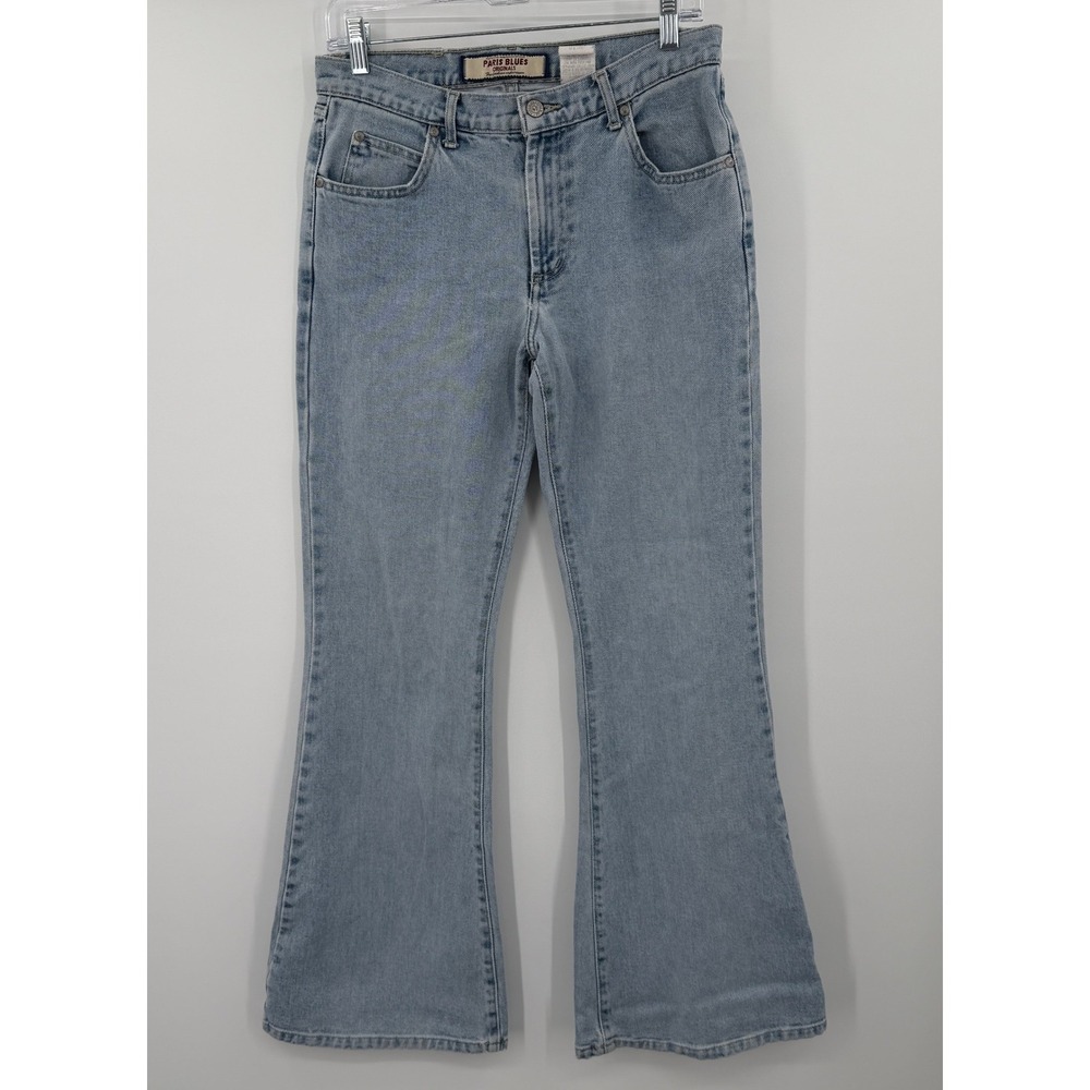 Paris Blues Originals Vintage Y2K Light Wash Flare Leg Denim‎ Jeans Size 9